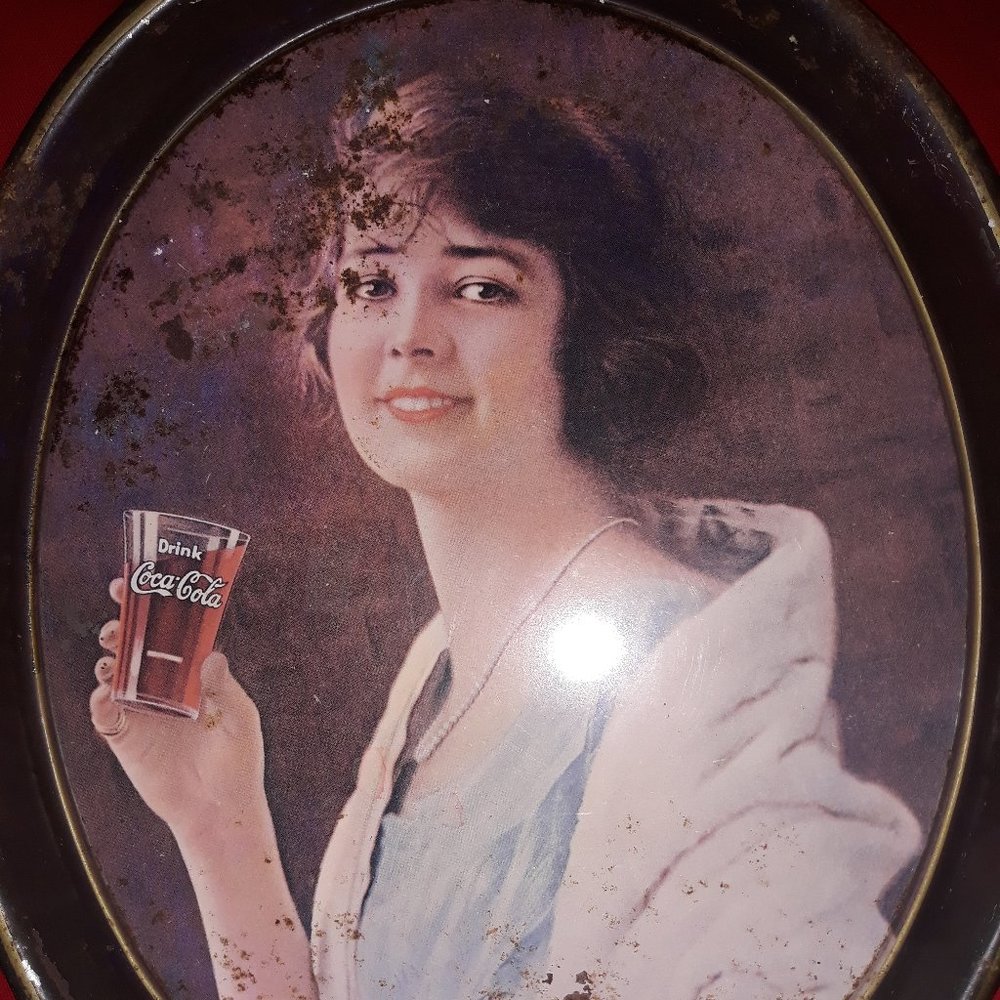 coca cola serving tray